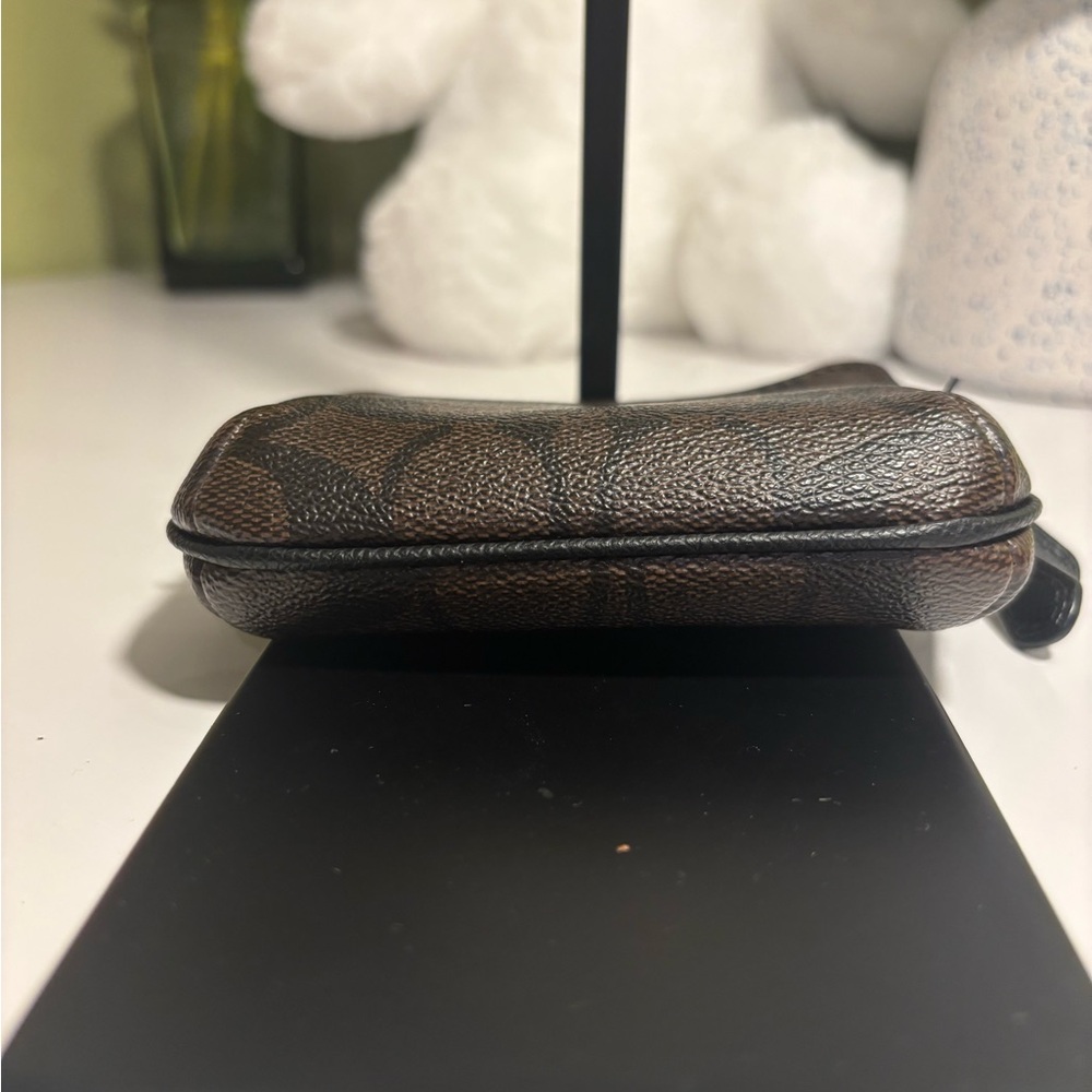 Coach Dark Brown Signature Small wallet - Picture 3 of 8